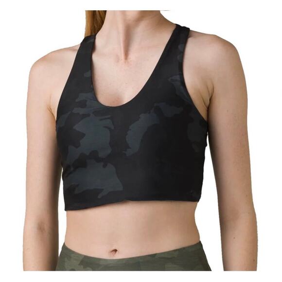 Prana Tops - Prana Momento Reversible Camo Crop Top Women's Size Small